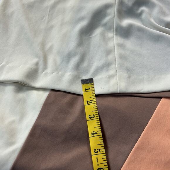 Vintage 70s Unbranded colorblock long sleeved fit and flare disco maxi dress, s - Picture 11 of 11